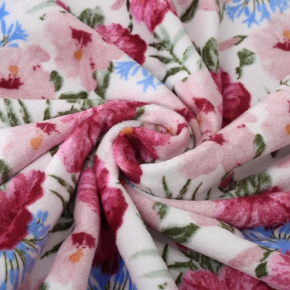 DaysU Silky Micro Soft Plush Baby Blankets for Girls with Print Pattern and Soothing Raised Dots, Double Layer Bed Throws for Baby Crib 30x40 Inches