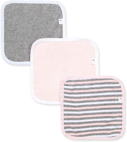 Burt's Bees Baby Infant Washcloths, 100% Organic Cotton 3 Pack