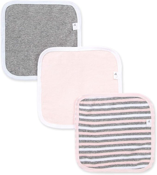 Burt's Bees Baby Infant Washcloths, 100% Organic Cotton 3 Pack