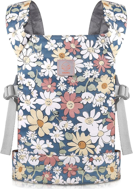 GAGAKU Baby Doll Carrier Kids Toy Baby Carrier Dolls Toy Baby Doll Sling Reborn Baby Doll Carrier with Adjustable Straps for Stuffed Animal Doll Accessories - Gray