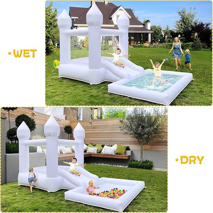 Inflatable Water Slide Bounce House for Kids Inflator Included, Blow