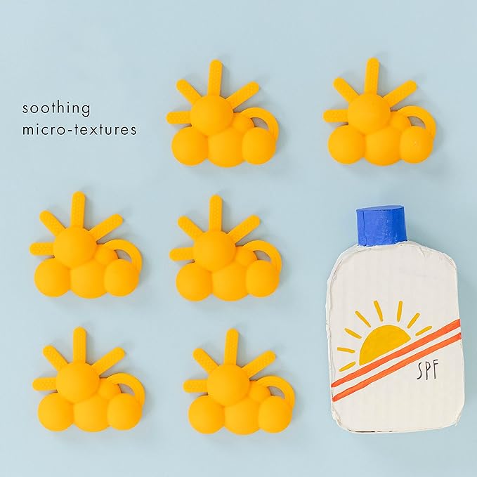 Doddle & Co. The Chew Sunshine Teether with Poppable Bubbles | Toddler Teething Fidget Toy for Baby 1