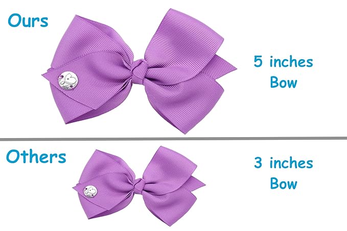 Unicorn Hair Bow Holder Organizer for Girls with JOJO Bows, 5 inch