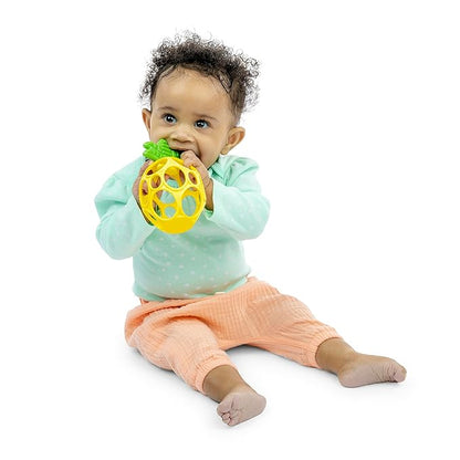 Bright Starts Oball Easy Grasp Pineapple Teether Toy, Hold My Own Collection