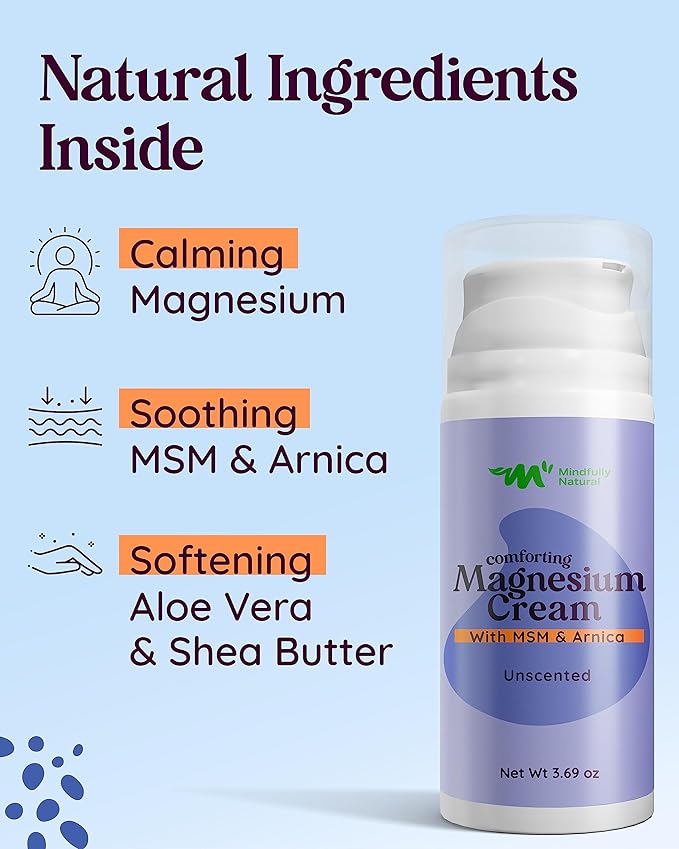 Magnesium Cream For Kids and Babies - Calming Body Lotion for Bedtime 3.69 oz