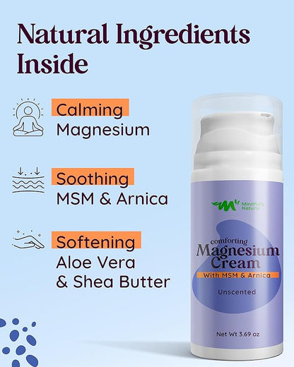 Magnesium Cream For Kids and Babies - Calming Body Lotion for Bedtime 3.69 oz