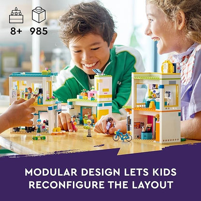 LEGO Friends Heartlake International School Playset, Building Toy for Girls Boys with 5 2023 Character Mini-Dolls & Accessories, Pretend Play School Classroom Building Kit, Birthday Gift Idea, 41731