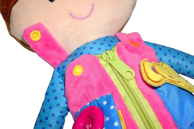 June Garden 15.5" Dressy Friends Belle - Educational Stuffed Plush Doll for Kids and Toddlers 2 Years and Up