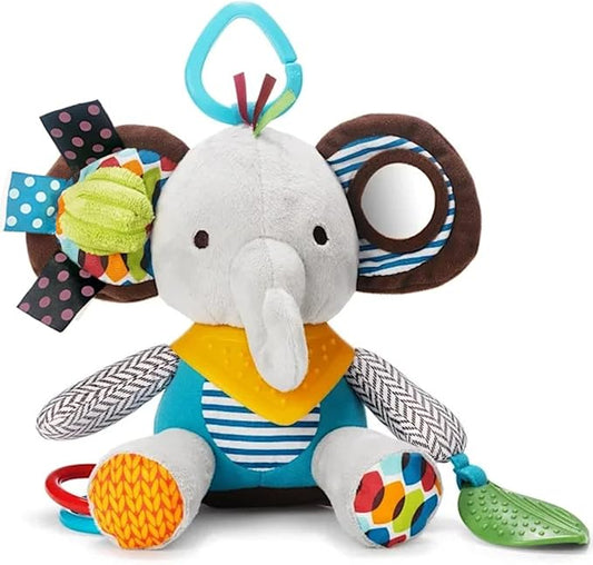 Maple Toys - 5-in-1 Multi-Sensory Plush Toy with Teethers, Rattles