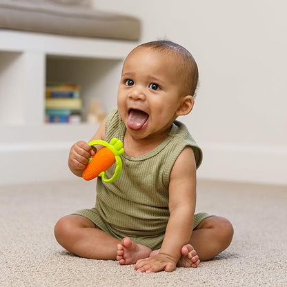 Infantino 3-Pack Water Teethers Lime/Pink + Lil' Nibbles Carrot Teether 0+ Months