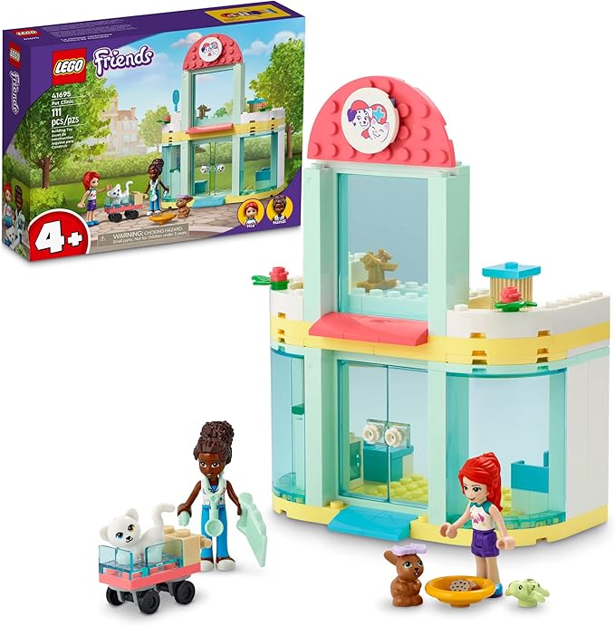 LEGO Friends Pet Clinic 41695 Building Kit; with 2 Mini-Dolls 4 and (111 Pieces)