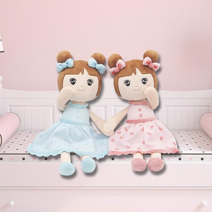 Maxshop 17'' Plush Dolls Baby Girl Toy Gifts Stuffed Doll