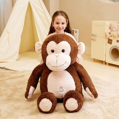 IKASA Giant Monkey Stuffed Animal Plush Toy,Large Big Jumbo Soft Toys 30" Huge (30 inches,