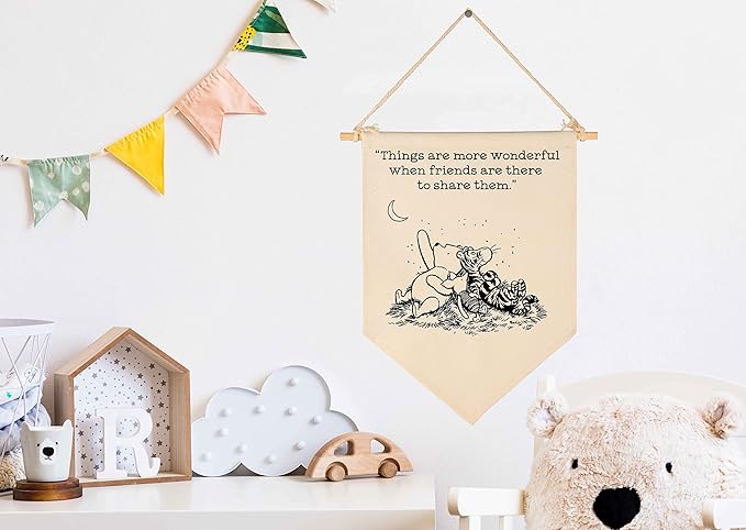 Winie Nursery Flag the Pooh,Nursery Wall Decor