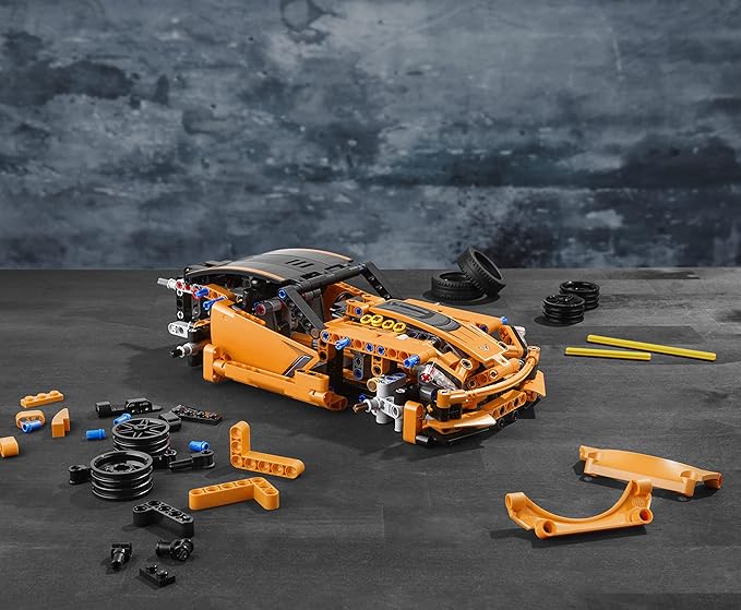 Technic Chevrolet Corvette Zr1 Replica, 2 in 1 Collectible Car Model