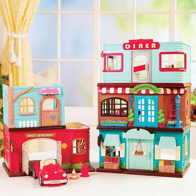 Li'l Woodzeez – Nursery Playset with 2 Posable Doll Figures & 1 Storybook 3 Years