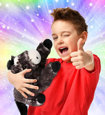 DolliBu Horse Stuffed Animal - Soft Black Huggable Lying Horse Plush, Adorable Playtime Horse Toy for Boys and Girls 10.5 Inches