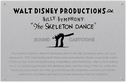 Disney100 Years of Wonder Walt Disney Presents Silly Symphonies Skeleton Dance Collectible Plush Stuffed Doll, Kids Toys for Ages 5 Up, Amazon Exclusive by Just Play