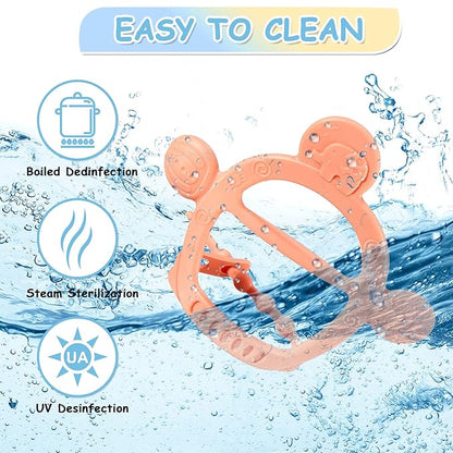 5 Pieces Baby Teething Toys for 6-12 Months Silicone Teether