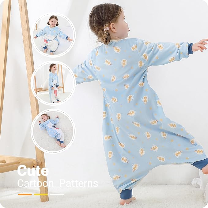 Baby Sleeping Sack Sleeveless, Toddler Sleeping Bag with Legs