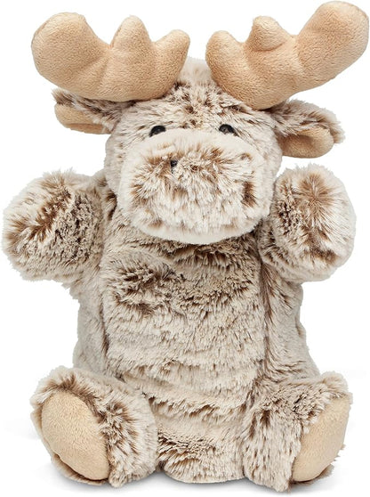 DolliBu Moose Plush Hand Puppet For Kids - Soft Plush
