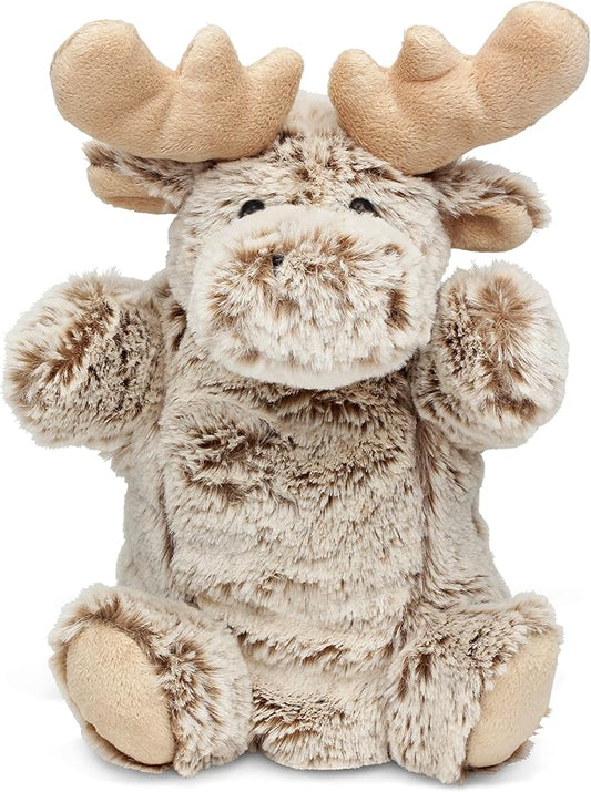 DolliBu Moose Plush Hand Puppet For Kids - Soft Plush