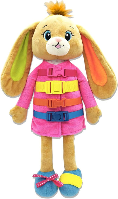 June Garden 16" Dressy Friends Bunnie - Educational Stuffed Plush Doll for Kids and Toddlers 2 Years and Up