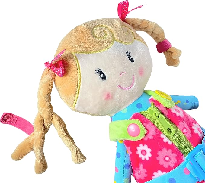 Sugar Snap Plush Learn to Dress Doll for Toddlers - 15" 2 Year