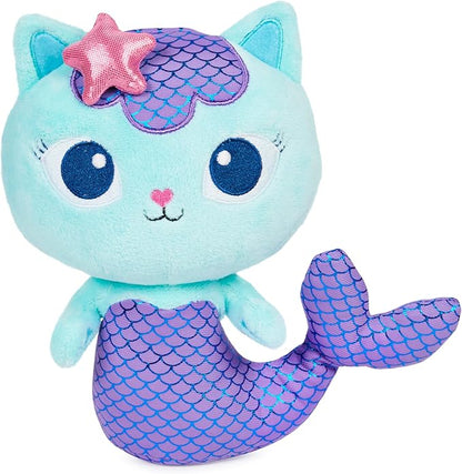 Gabby's Dollhouse, 8-inch Mercat Purr-ific Plush Toy 3 and