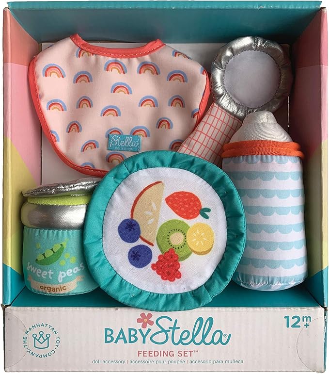 Manhattan Toy Stella Collection Baby Doll Feeding Set for 12" 15" Dolls