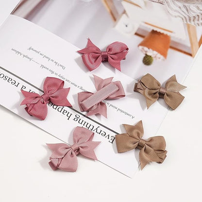 CLLOT Hair Bows, 42PCS 2" Fully Lined Bows Clips for Girls