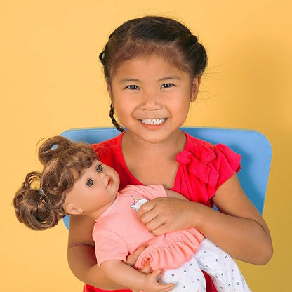 Adora My Cuddle & Coo Babies Collection, 15" Baby Doll in Sweet Powder Scent and 5 Touch Activated Sounds: She Cries, Coos, Giggles, Kisses Back & Says Momma Birthday Gift For Ages 3+ - Unicorn Magic
