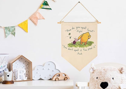 Winie Nursery Flag the Pooh,Nursery Wall Decor