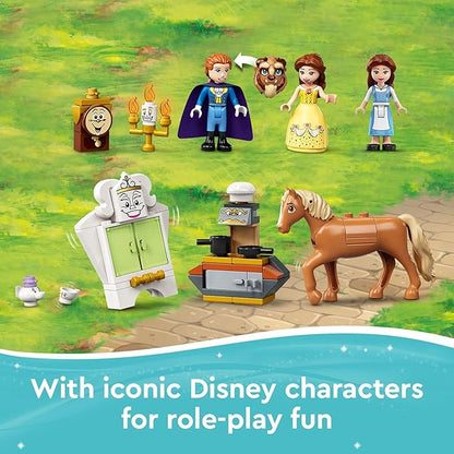 LEGO Disney Belle and The Beast’s Castle 43196 Building Toys from The Beauty and The Beast Movie with Horse Toy, Plus Princess & Prince Mini Dolls