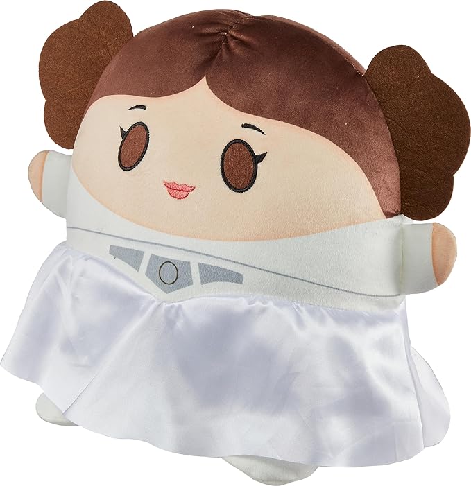 Star Wars Cuutopia Plush Princess Leia, Soft Rounded Pillow Doll 10-inch