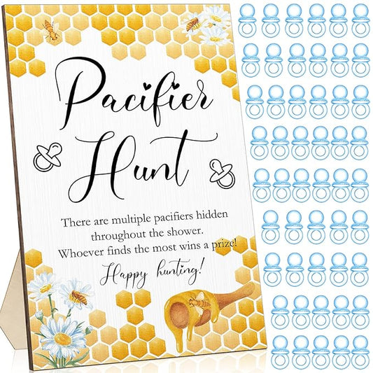 51 Pcs Cool Baby Shower Games Include Baby Pacifier Hunt 50 Acrylic