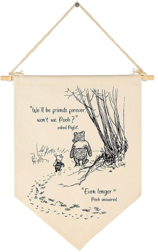 Winie Nursery Flag the Pooh,Nursery Wall Decor
