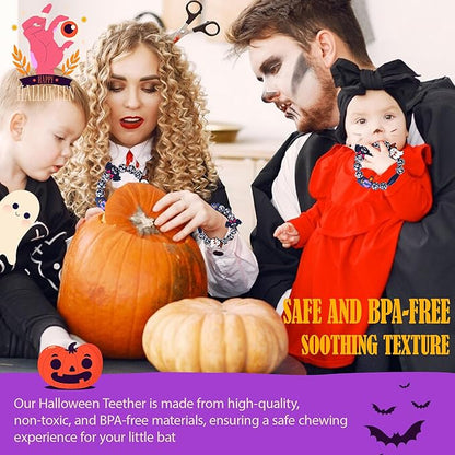 Halloween Baby Toy Gothic Baby Teether Ring Baby Stuff Teething