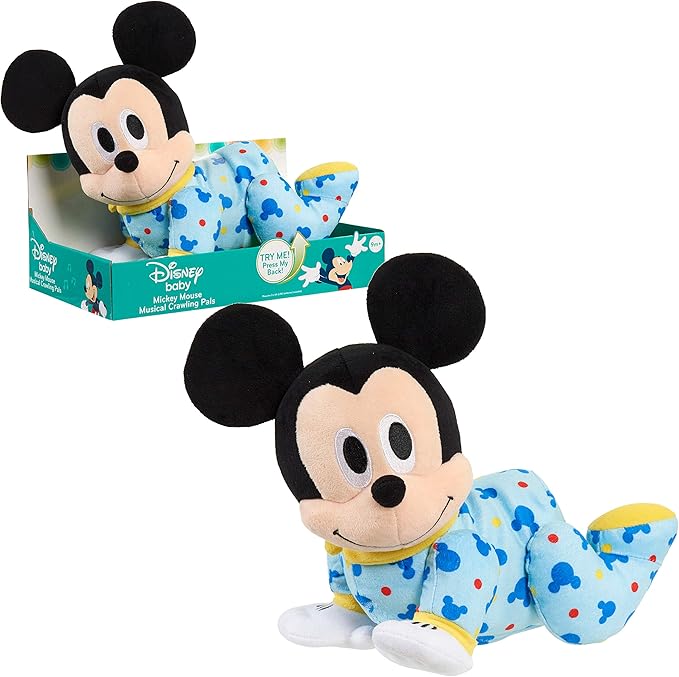 Disney Baby Musical Crawling Pals Plush, Mickey