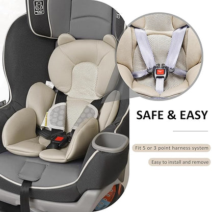 Baby Support Cushion - Breathable 3D Mesh Infant Insert for Strollers, Car Seats, High Chairs, and More - Perfect for Newborns (Cream)
