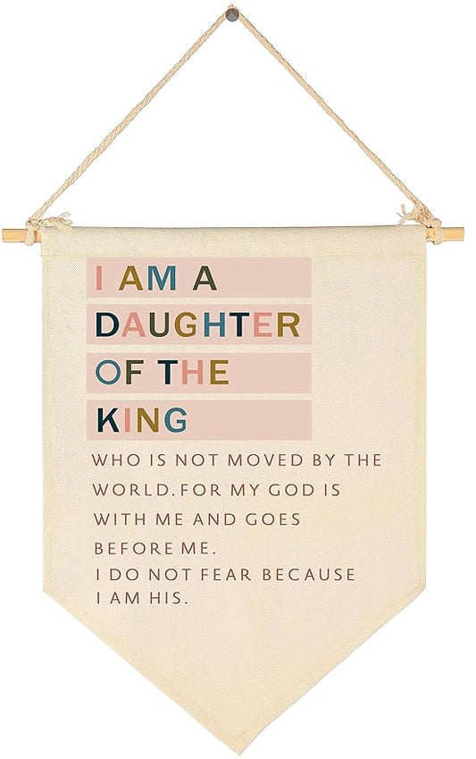 I Am A Daughter Of the King-Inspirational Flag Sign Gifts