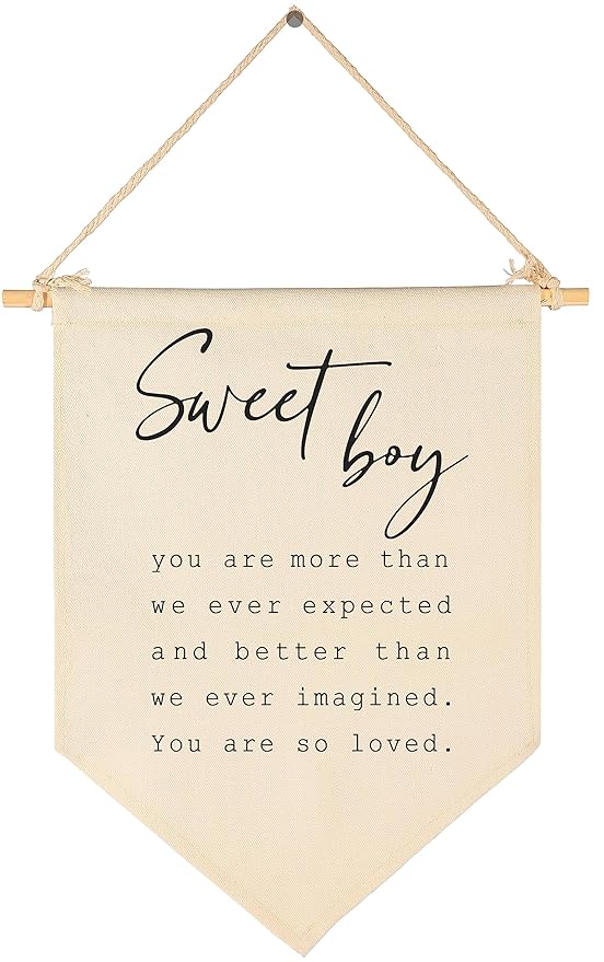 Sweet Boy-Baby Banner Gift Shower-Flag Decor Gifts for Boys Baby