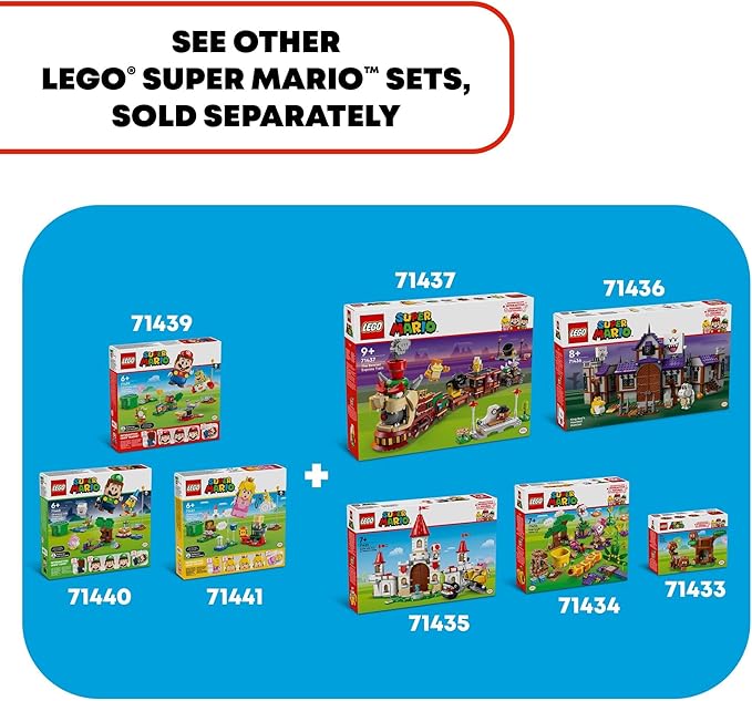 LEGO Super Mario Super Mario Adventures with Interactive Luigi Toy - Building Toys for Kids, Boys & Girls, Ages 6+ - Nintendo Birthday Gift Idea with 4 Figures - 71440