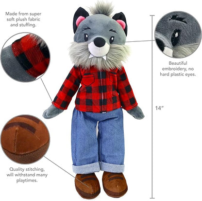 Playtime by Eimmie Plushible Rag Doll - Soft Dolls for Baby Girls Boy Toddler & Infants 14 Inch