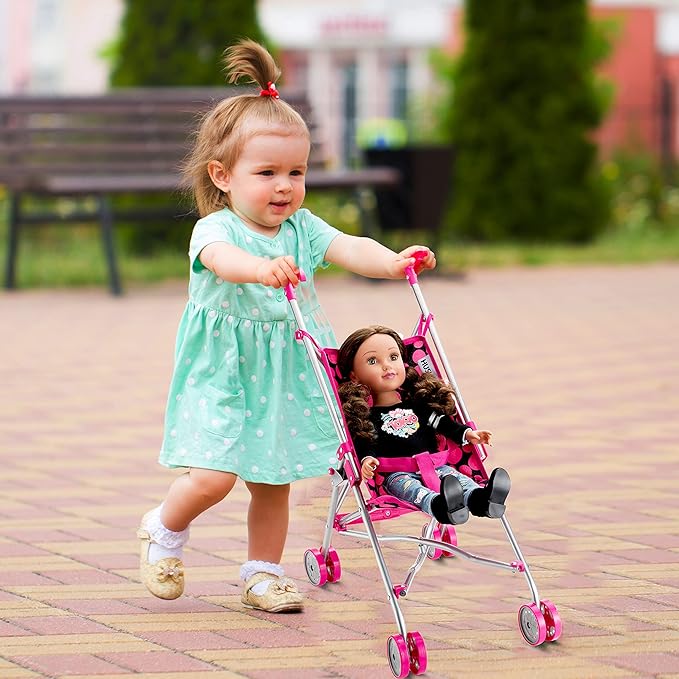 Baby Doll Stroller for Toddlers 3 years and up, Foldable