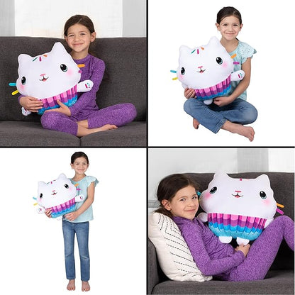 DreamWorks Gabby's Dollhouse Cakey Kids Bedding Super Soft Plush Cuddle Pillow Buddy, By Franco 17.5" x 15" x 5"