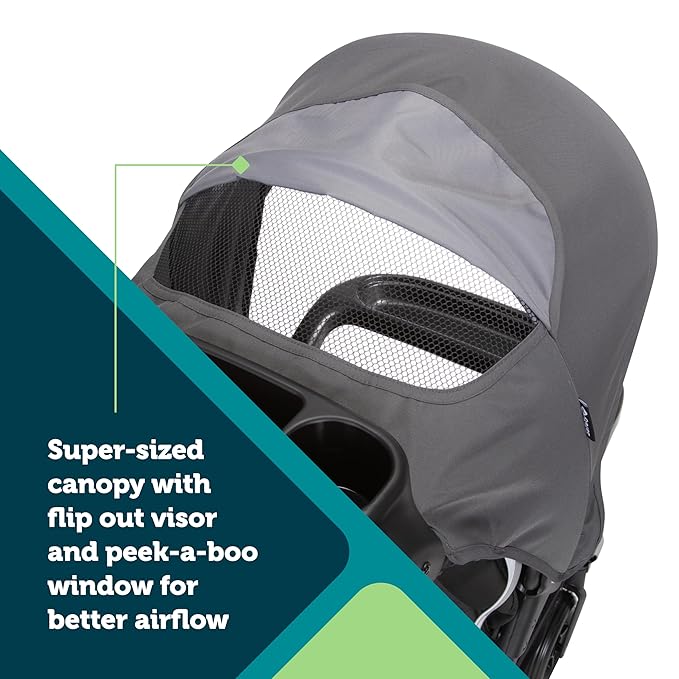 Safety 1st Smooth Ride Travel System Stroller and Car Seat OnBoard™ FLX - Efficient Infant Car Seat Stroller and Infant Car Seat and Stroller Combo, Black Cherry