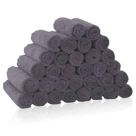 32 Pack Baby Washcloths - Luxury Coral Fleece 10x10 Inch