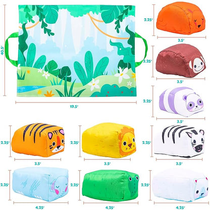 Hapinest Zoo Carry Playmat Soft Toys and Gifts for Baby 1 Year