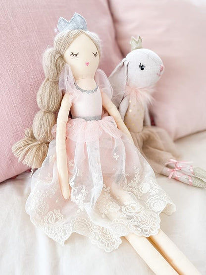 MON AMI Princess Doll Olivia – 22”, Soft & Elegant Stuffed Plush Princess Doll